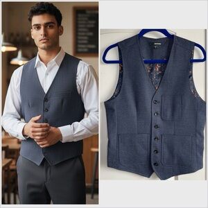 🎄Murano Quantum Collection Vest Navy Men’s S